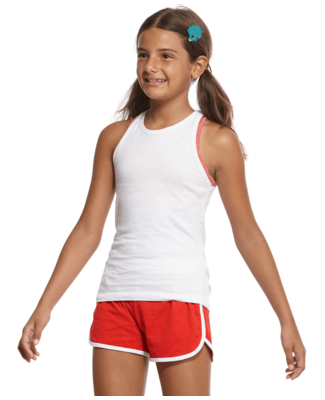 Soffe 6509G GIRLS CORE TANK in Red red