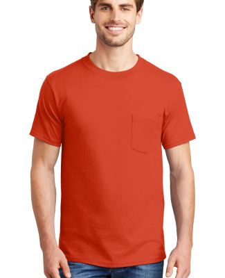 5190 Hanes® Beefy®-T with Pocket Orange