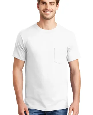 5190 Hanes® Beefy®-T with Pocket White