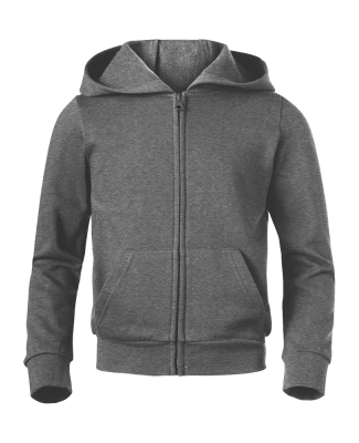 Soffe 7336G Core Zip Hood in Grey heather 90m