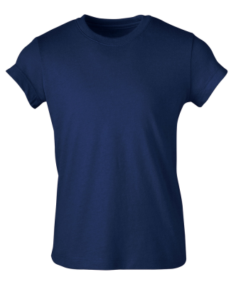 Soffe 6560G GIRLS SHORT SLEEVE CREW in Navy 410