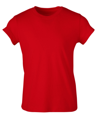 Soffe 6560G GIRLS SHORT SLEEVE CREW in Red 620