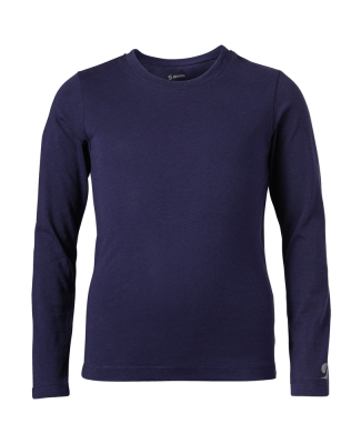 Soffe 6562G Girls LS Crew in Navy ja2