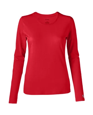 Soffe 6562V Juniors LS Crew in Red ja3