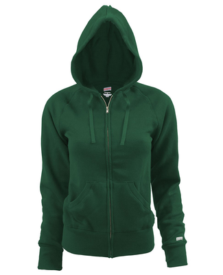 Soffe 7577V JR RUGBY ZIP HOOD CTTNPLY in Dk green g9w