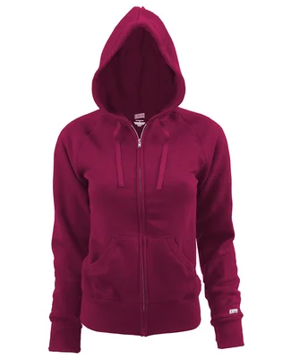 Soffe 7577V JR RUGBY ZIP HOOD CTTNPLY in Maroon r3r