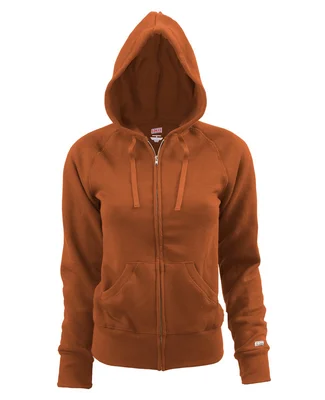 Soffe 7577V JR RUGBY ZIP HOOD CTTNPLY in Texas orange y2n