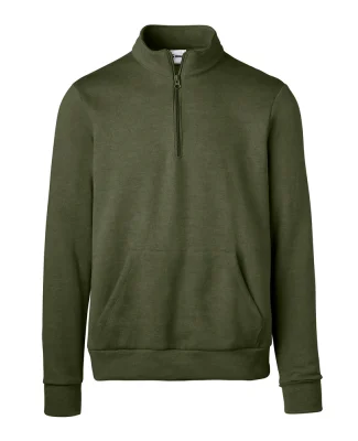 Soffe 7310M Quarter Zip Solid in Olive drab green gfa