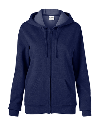 Soffe 7336V Jr Core Zip Hood in Navy 410