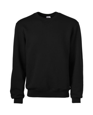 Soffe 9300 9 Oz Fleece Shirt in Black ey1