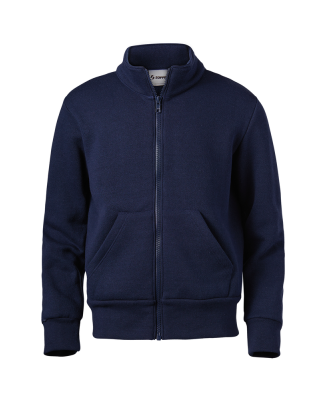 Soffe 9310B Youth FullZipMock in Navy bew