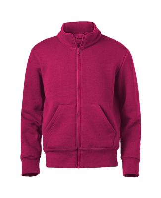 Soffe 9310B Youth FullZipMock in Maroon r3r