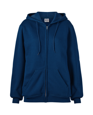 Soffe 9377 9 Oz Flc Zip Hood in Navy bhd