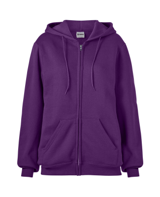 Soffe 9377 9 Oz Flc Zip Hood in Rogue purple rvc