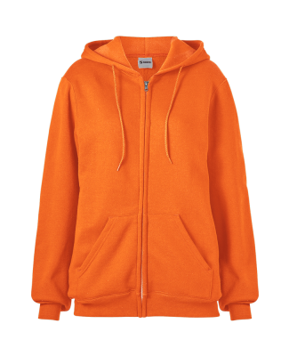 Soffe 9377 9 Oz Flc Zip Hood in Tenn orange y2l