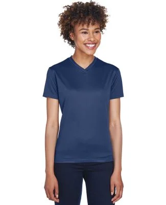 8400L UltraClub® Ladies' Cool & Dry Sport V Neck  in Navy