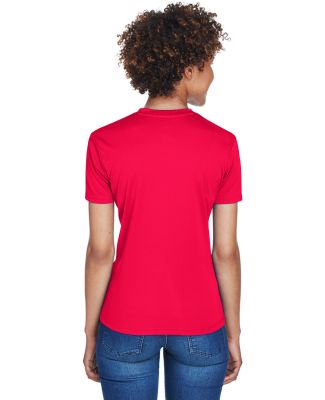 8400L UltraClub® Ladies' Cool & Dry Sport V Neck  in Red