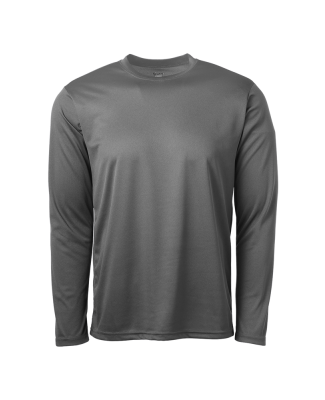 Soffe 991A Adult LS Tee in Gunmetal w3r