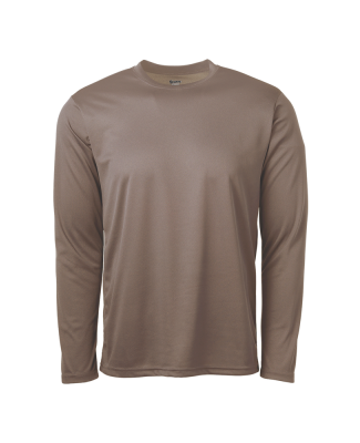 Soffe 991A Adult LS Tee in Sand w7u