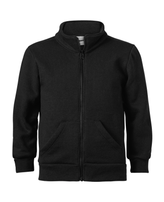 Soffe 9310T Full Zip Mock Tod in Black ew7