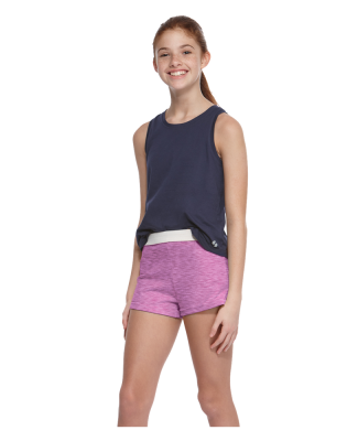 Soffe B037 Youth Short in Bubblegum heather h1m