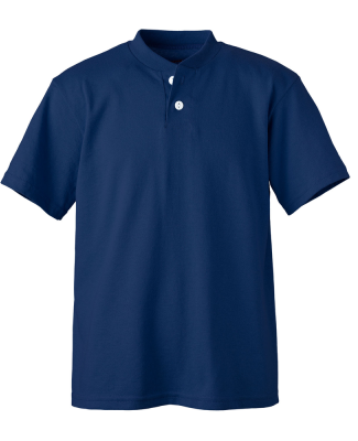 Soffe B206 YTH 2-BTN HENLEY 50/50 in Navy beg