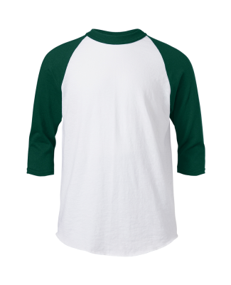 Soffe B209 Youth B/B Tee in Whtdkgrn g8k