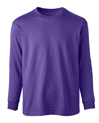 Soffe B375 Youth L/S Tee in New purple p39