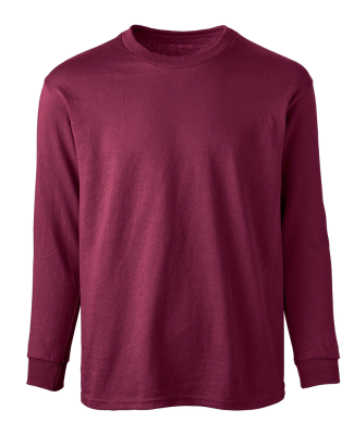 Soffe B375 Youth L/S Tee in Maroon rd6