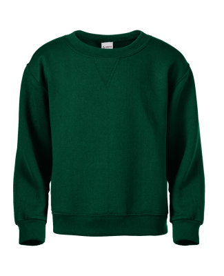 Soffe B9001 9 Oz Fleece Shirt in Dk green g5k
