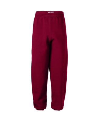 Soffe B9041 Youth 9.0 FlcPant in Maroon r9l