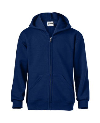 Soffe B9078 9 Oz Flc Zip Hood in Navy bew