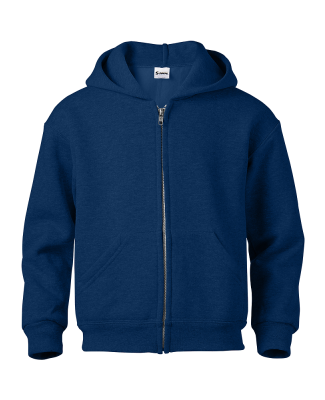 Soffe J9078 9 Oz Flc Zip Hood in Navy bew