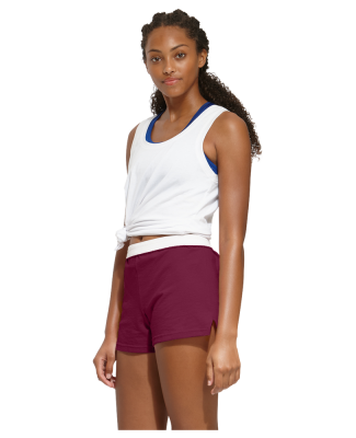 Soffe M037 Junior Short in Maroon r7k