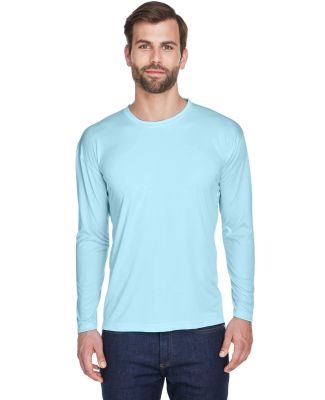 8422 UltraClub® Adult Cool & Dry Sport Long-Sleev in Ice blue