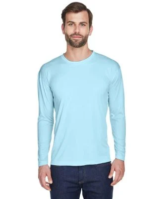8422 UltraClub® Adult Cool & Dry Sport Long-Sleev in Ice blue