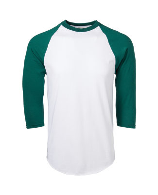 Soffe M209 Adult B/B Tee in Whtdkgrn g8k