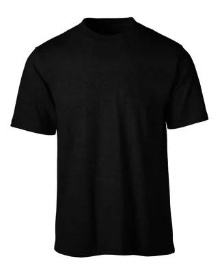 Soffe M252 Adult S/S Tee in Black ew3