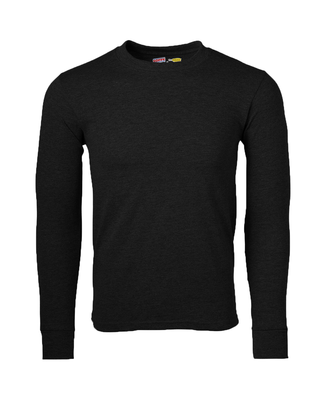 Soffe M875 Adult L/S Tee in Black ew4