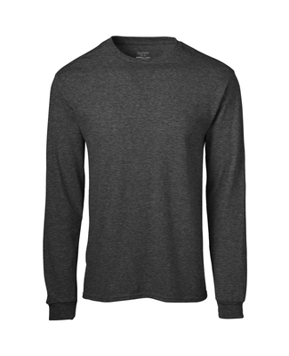 Soffe M375 Adult Mag L/S Tee in Charcoal heather h24