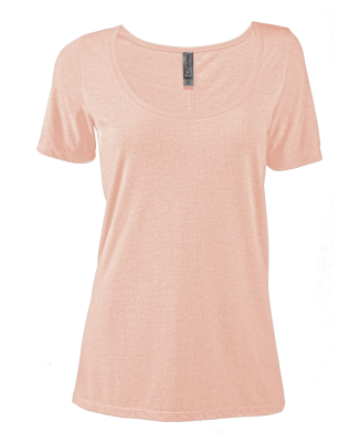 Soffe P504TS LADIES SCOOP NECK SS TEE in Blush quartz ft9