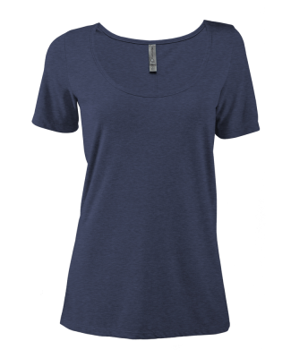 Soffe P504TS LADIES SCOOP NECK SS TEE in Athletic navy heather k3a