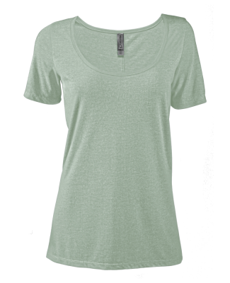 Soffe P504TS LADIES SCOOP NECK SS TEE in Sea glass quartz v7l