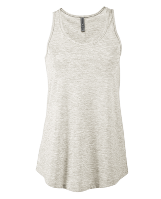 Soffe P506TS LADIES TRI BLEND FLOWY TANK in Oatmeal heather k2z