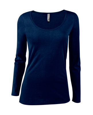 Soffe P507CS Ladies CVC LS in Harbor blue a2g