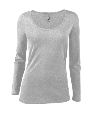 Soffe P507CS Ladies CVC LS in Athletic heather kdt