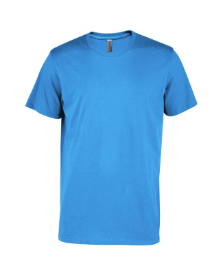 Soffe P601CS MENS CVC SS CREW NECK TEE in Turquoise a3u