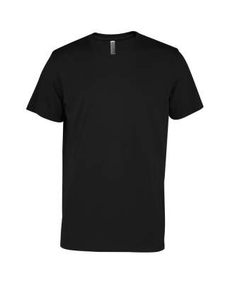 Soffe P601CS MENS CVC SS CREW NECK TEE in Jet black e1f