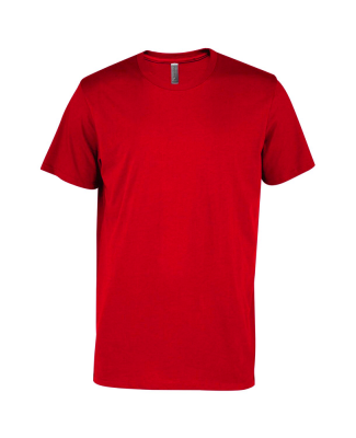 Soffe P601CS MENS CVC SS CREW NECK TEE in Red fh9