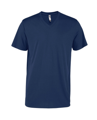 Soffe P602CS MENS CVC SS V NECK TEE in Athletic navy a2u